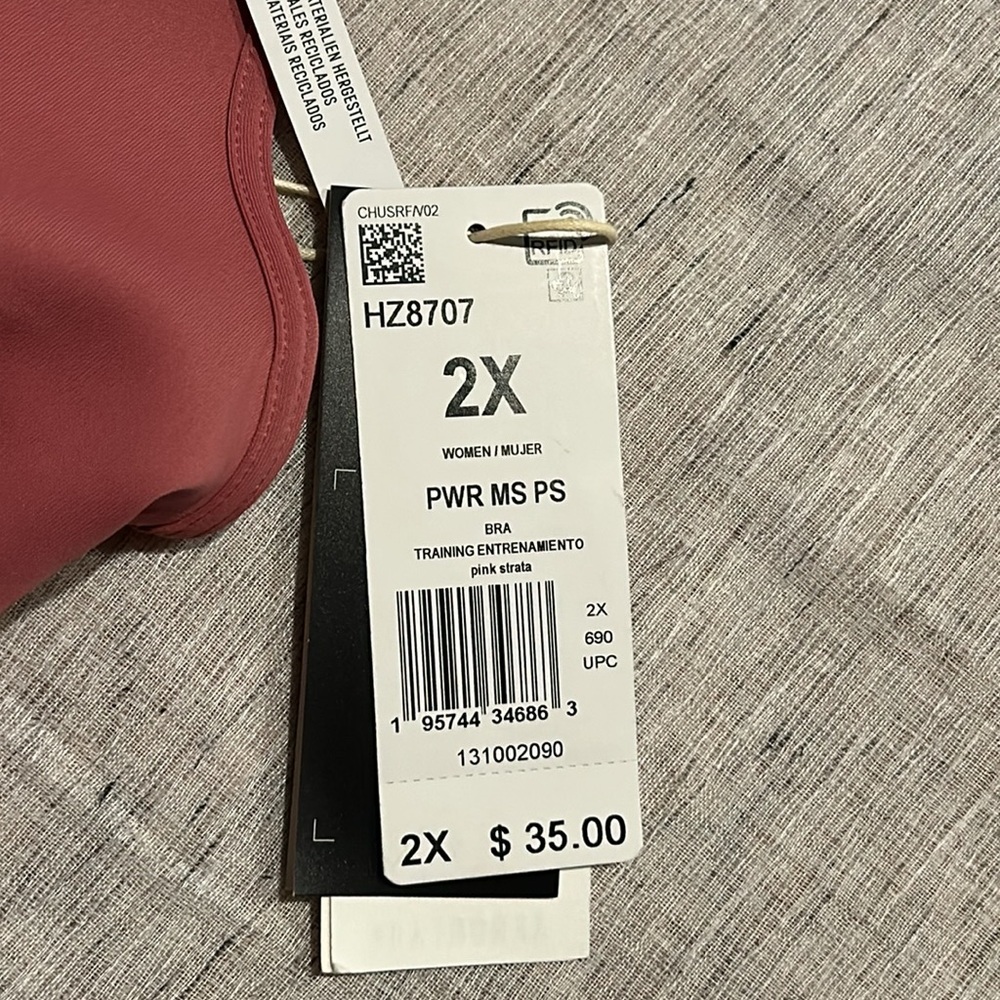 adidas Powerreact Training Medium Support Bra - Picture 4 of 6